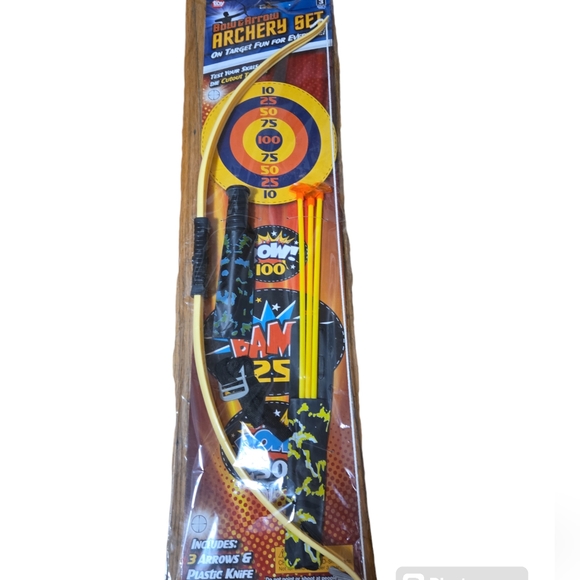 1 dozen 15" Bow and Arrow Set Archery Target Outdoor Toys Kids New in Packaging - Picture 1 of 6